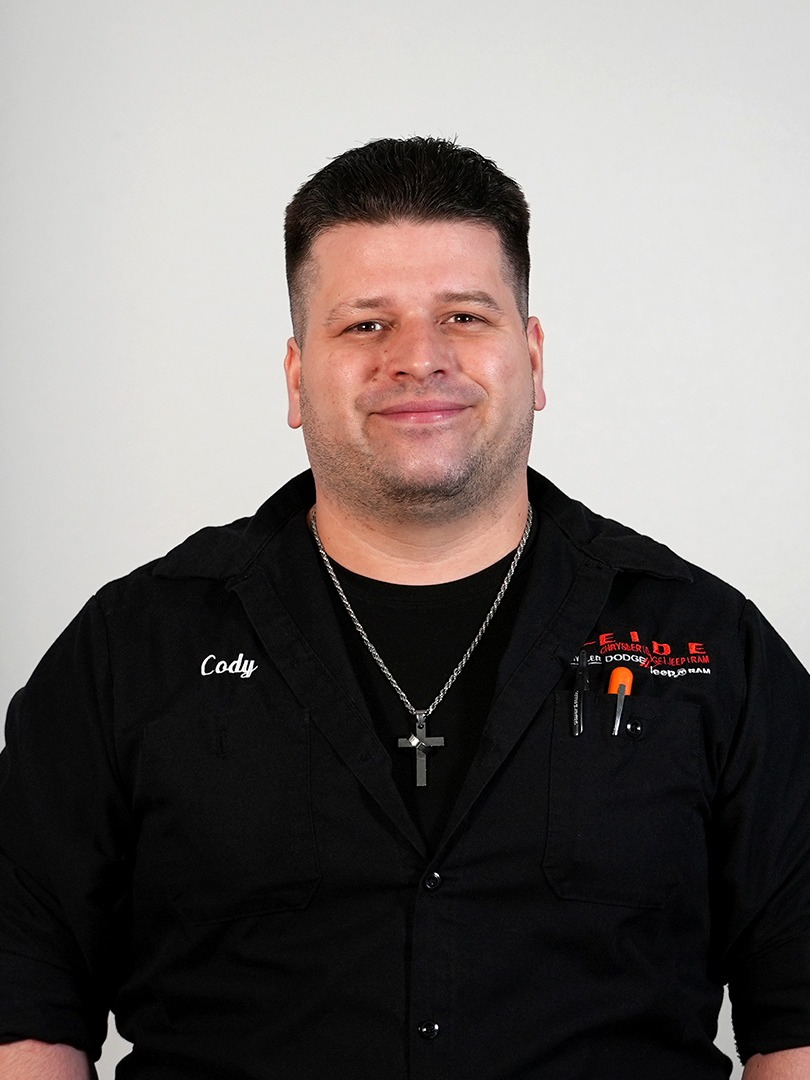 Maintenance Department Manager Cody Smith in Service at Eide Chrysler